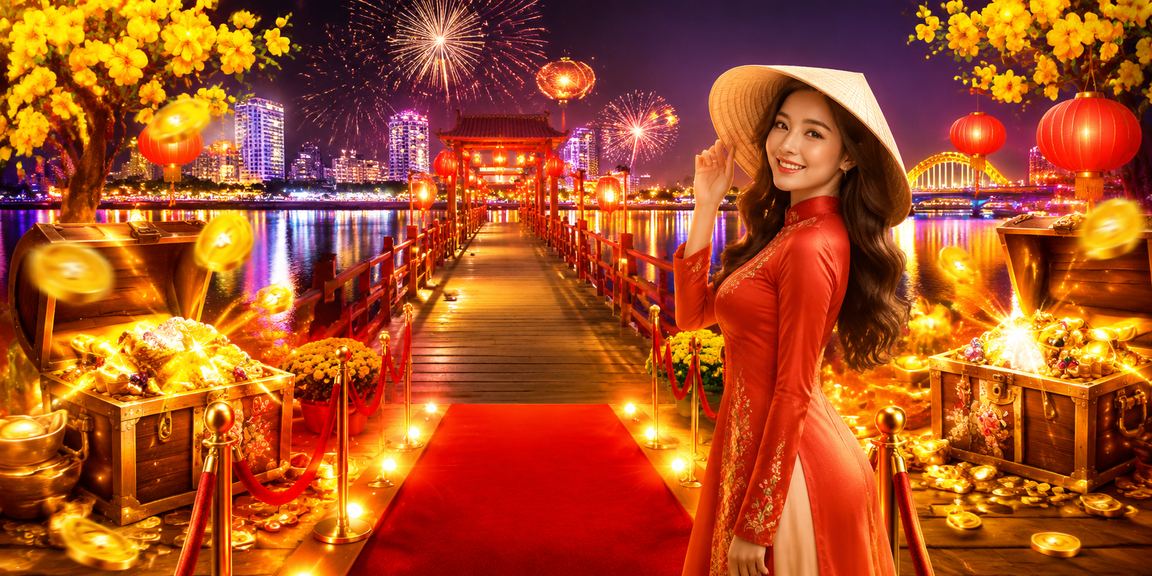 Người dùng thực hiện giao dịch nạp tiền tại Đà Nẵng với nón lá truyền thống